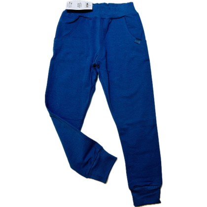 Spodnie dresowe chłopięce MROFI model SLIM - Niebieski Jeans